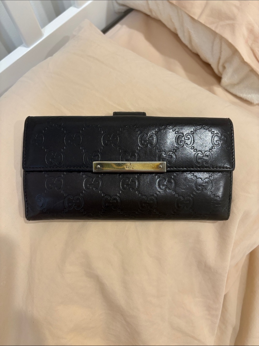 Gucci chocolate brown Leather Wallet GUCCIssima